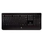 Logitech klávesnice Wireless Illuminated Keyboard K800, US, unifying přijímač, černá