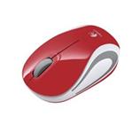 Logitech myš Wireless Mini Mouse M187 red, optická, nano přijímač
