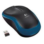 Logitech myš Wireless Mouse M185, optická, 3 tlačítka, modrá,1000dpi