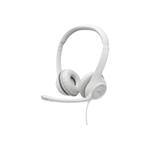 Logitech náhlavní souprava Headset H390, bílá