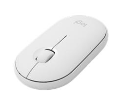 Logitech Pebble Wireless Mouse M350 - 3 tlačítka, bluetooth, 1000dpi - Bílá