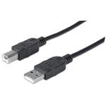 Manhattan Hi-Speed USB 2.0  Kabel A-B M/M 1m, černý