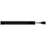 MAXBERT PDU 7x230V,1U,19'' černá barva