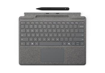 Microsoft Surface Pro Keyboard + Slim Pen 2 Bundle (Platinum), Commercial, ENG