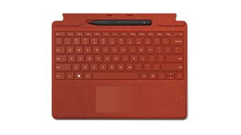 Microsoft Surface Pro Signature Keyboard + Slim Pen 2 Bundle (Poppy Red), CZ&SK