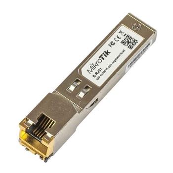 MikroTik metalický modul RJ45 SFP, 1.25Gbit, 10/100/1000M, dosah 100m