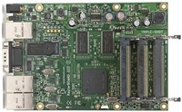 MikroTik RouterBOARD RB433AH (v2), 680MHz CPU, 128MB RAM, 3x LAN, 3x mini-PCI, vč. L5 licence