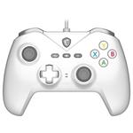 MSI gamepad FORCE GC200 WHITE/ drátový/ USB/ pro PC, Android/ bílý