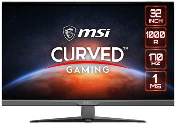 MSI Gaming G322C/ 31,5" zakřivený/ 1920x1080/ VA LED, 170hz/ 1ms/ 250cd/m2/ 3000:1/ HDMI/ DP/ černý