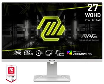 MSI Gaming MAG 274QRFW/ 27"/ 2560 x 1440/ IPS/ 1ms/ 180Hz/ 400cd/m2/ 1000:1/ HDMI/ DP/ VESA/ bílý