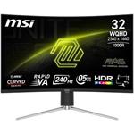 MSI Gaming MAG 325CQRF QD E2/ 31,5" zakřivený/ 2560x1440 / VA LED/ 0,5ms/ 240Hz/ 300cd/m2/ 3500:1/ HDMI/ DP/ VESA/ čern