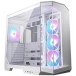 MSI skříň MAG PANO 100R PZ White/ bez zdroje/ levé a přední sklo/ 4x 120 mm A-RGB fan/ 1x USB-C/ 1x USB3.2/ bílá