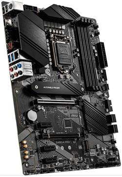 MSI Z490-A PRO / LGA1200 / Intel Z490 / 4x DDR4 DIMM / 2x M.2 / USB-C / HDMI / DP / ATX