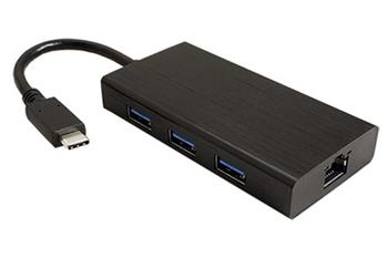 Multiport adaptér USB 5Gbps, USB3.0 A(M) -> 1Gb LAN + Hub 3x USB3.0 A(F)