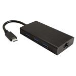 Multiport adaptér USB 5Gbps, USB3.0 A(M) -> 1Gb LAN + Hub 3x USB3.0 A(F)