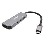 Multiport adaptér USB C (M) -> HDMI A(F) 4K@60Hz, 2x audio, USB C (PD)