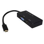Multiport adaptér USB C(M) -> HDMI A(F), VGA(F), 4K@30Hz