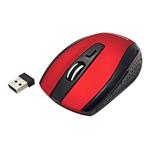 Myš scroll, optická, USB, bezdrátová, červená