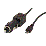 Napájecí adaptér do auta (12V-24V) - microUSB, 5V/1A, černý