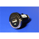 Napájecí adaptér do auta (12V/24V) - USB 5V 1200mA, mini, černý