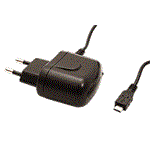 Napájecí adaptér síťový (230V) - microUSB, 5V/1,2 A, černý