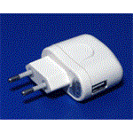 Napájecí adaptér síťový (230V) - USB 5V / 1A, bílý