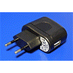Napájecí adaptér síťový (230V) - USB 5V / 1A, černý