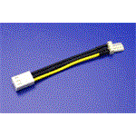 Napájecí kabel 3pin F / 3pin M,  12V > 7V, 8cm