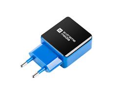 Natec Extreme Media Universal USB Charger 230V->USB 5V/2,1A, 2 port, black-blue