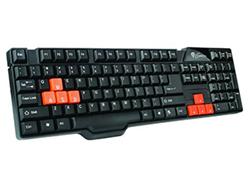 Natec Genesis R11 herní klávesnice, US layout, USB, černo-oranžová