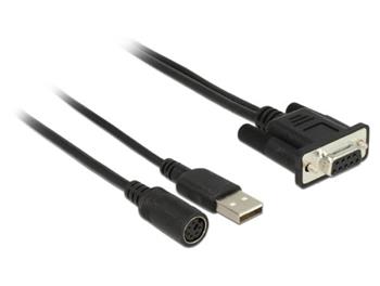 Navilock Připojovací kabel MD6 Sériový > D-SUB 9 Sériový pro GNSS přijímač s napájecím zdrojem přes USB