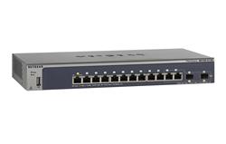 Netgear M4100-D12G MANAGED SWITCH, (12 x Gigabit, 2x SFP shared), can be powered by PoE (PD)