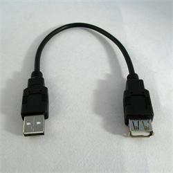 Netrack prodlužovací USB kabel AM / AF 0,25m, černý