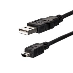 Netrack USB kabel AM / MINI 0,1m, černý