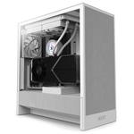 NZXT skříň H5 Flow edition / 2x120 mm fan / USB 3.0 / USB-C 3.1 / průhledná bočnice / mesh panel / bílá