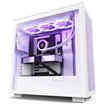 NZXT skříň H7 Flow edition / ATX / 2x 120 mm fan / USB-C / 2x USB / prosklená bočnice / mesh panel / bílá