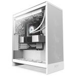 NZXT skříň H7 Flow edition / ATX / 3x 120 mm fan / USB-C / 2x USB / prosklená bočnice / mesh panel / bílá