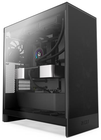 NZXT skříň H7 Flow edition / ATX / 3x 120 mm fan / USB-C / 2x USB / prosklená bočnice / mesh panel / černá