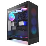 NZXT skříň H7 Flow RGB edition / ATX / 1x360mm RGB core fan/ USB-C / 2x USB / proskl. bočnice / mesh panel / RGB / čern