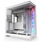 NZXT skříň H9 Flow ARGB dvoukomorová ATX / 3xRGB 140 mm / 1x 120mm fan / prosklená / bílá