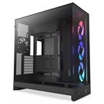 NZXT skříň H9 Flow RGB dvoukomorová ATX / 1x140 RGB mm / 1x 120mm RGB fan / prosklená / černá