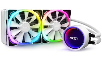 NZXT vodní chladič Kraken X53 RGB / 2x 120mm fan / LGA 2066/2011(-3)/1366/1156/1155/1151/1150/AM4 / bílý / 6 let