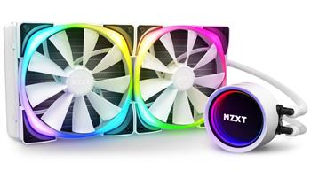 NZXT vodní chladič Kraken X63 RGB / 2x 140mm fan / LGA 2066/2011(-3)/1366/1156/1155/1151/1150/AM4/ bílý / 6 let