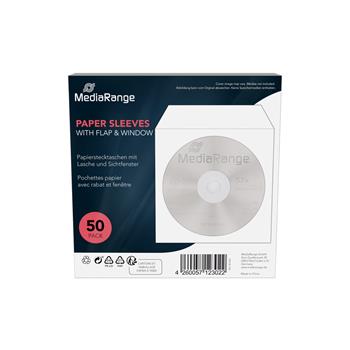 Obálka papírová s klopou a okénkem - 50ks