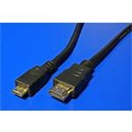 OEM High Speed HDMI kabel s Ethernetem/ HDMI M - miniHDMI M/ 5m/ zlacené konektory