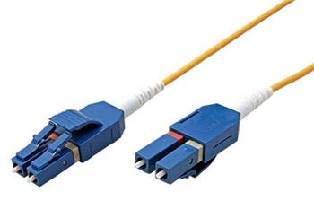 Optický patchkabel LC-LC 9/125 (single mode), 2mm, duplex, OS2, LSOH, uniboot, 5m
