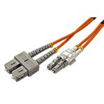 Optický patchkabel LC-SC 50/125 (multi mode), duplex, OM2, 15m