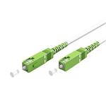 Optický patchkabel SC/APC-SC/APC 9/125 (single mode), 3mm, simplex, LSOH, bílý, 25m