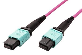 Optický propojovací kabel MPO(F) - MPO(F), přímý(A), 12 vláken, OM4, 3m