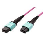Optický propojovací kabel MPO(F) - MPO(F), přímý(A), 12 vláken, OM4, 5m